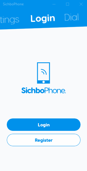 SichboPhone looks like this on PCs.